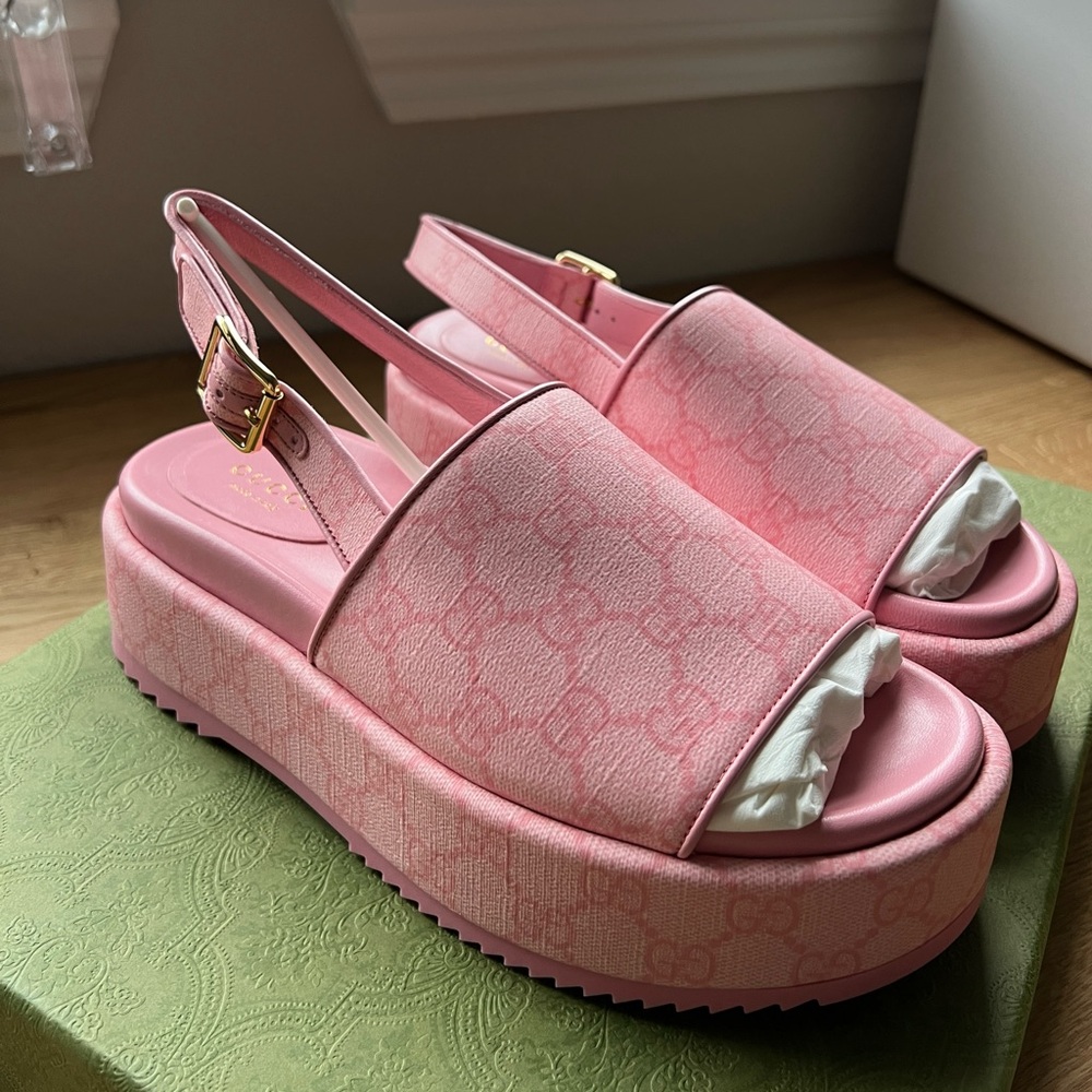 Gucci gg platform sandals